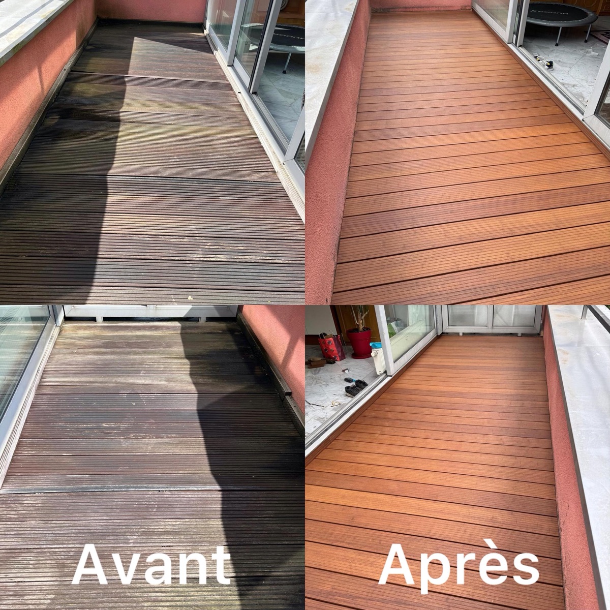 Aménagement bois extérieur pour terrasse réalisé par AJ Menuiserie